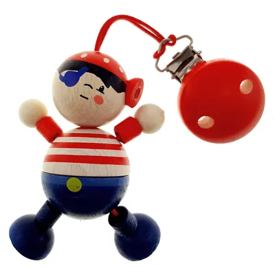 Produktbild von Holzspielzeug Clipfigur Pirat BxLxH 70x35x160mm NEU