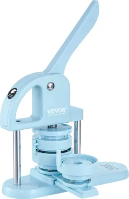 Obrázok produktu pre VEVOR Button Maker, ergonomický dizajn, vrátane knihy Pán Panda, 3v1 Blue