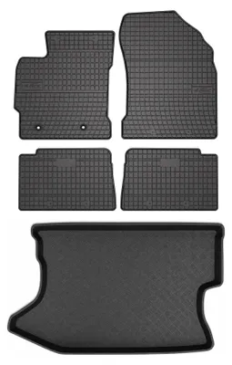 Obrázok produktu pre Gumové autokoberce SolidPRO + vaňa kufra pre: Toyota Auris II 2012-2018 hybridná verzia 5 ks