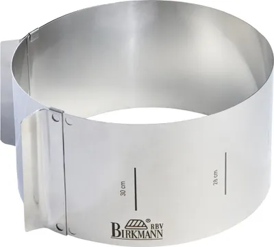 Obrázek produktu pro RBV Birkmann Rendlík na dort - extra vysoký - Snadné pečení - Rendlík na dort - Kulatý - Plochý povrch - Nerezová ocel - Nerezová ocel - 150 mm (429413)