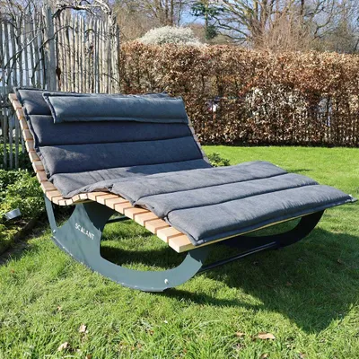 Produktbild von Waldsofa Balance (L) + Auflage dunkelgrau + Kissen dunkelgrau