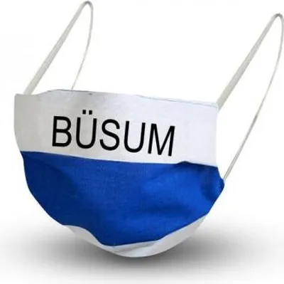 Produktbild von Design Maske aus Baumwolle mit em Innenvlies - BÜSUM + Gratiszugabe