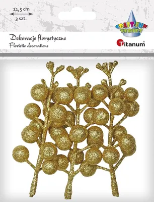 Produktbild von Blumendekoration Weinrebenzweig gold glitter Titanum