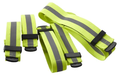 Productafbeelding van Hurtta 930690 Reflecterende veiligheidsset voor honden, inclusief 5 stuks, maat XS, geel
