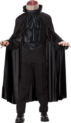 Produktbild von Kopfloser Reiter Kinderkostüm Halloweenkostüm schwarz - 134 (6-8 Jahre)