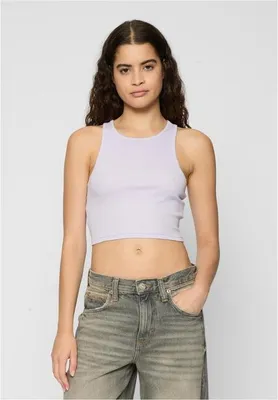 Immagine prodotto di Urban Classics Donna Cropped Rib Top 2-Pack softseagrass+lilac - 3XL