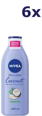 Produktbild von 6x Nivea Oil in Lotion Coconut & Monoi Oil 400 ml