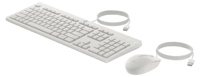 Zdjęcie produktu dla HP 225 przewodowa mysz i klawiatura G2 kaszmirowa biała angielska
