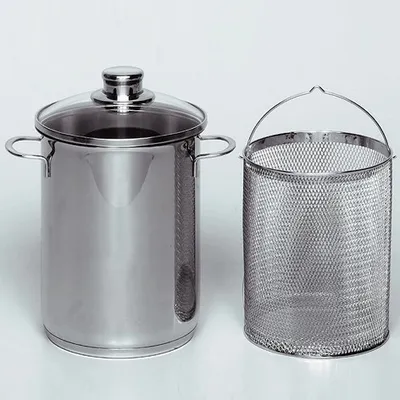Produktbild von Krueger Asparagus POT SPA03/3016E Kochtopf inkl. Deckel, Edelstahl, 16 cm Durchmesser