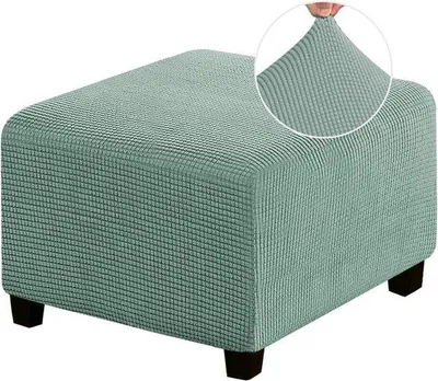 Produktbild von Famanu Zitzakhoes Elastisch - Grüner Bohnenbezug für Pouf Hocker