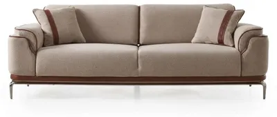 Immagine prodotto di Divano a 3 posti, stile moderno, color beige, lussuoso, confortevole ed elegante