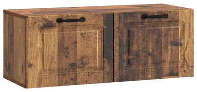 Image de vidaXL Meuble TV mural en bois vieilli 78,5 x 31 x 30 cm