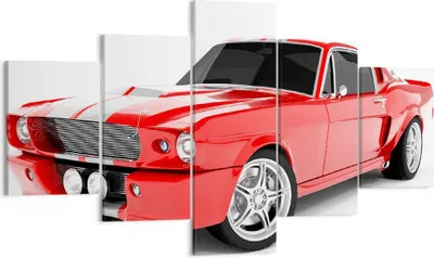 Produktbild von Bild auf Leinwand - Leinwandbild - Sport Geschwindigkeit Auto Chrom - 125x70cm - Wand Bild - Wanddeko - Leinwanddruck - Bilder - Kunstdruck - Leinwand bilder - Wandkunst - EA125x70-2563