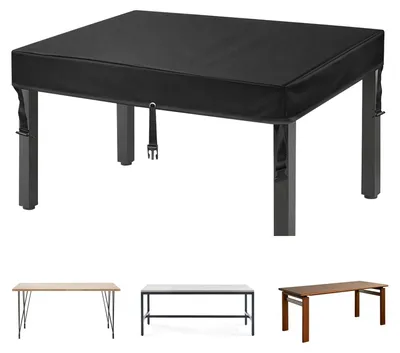 Immagine prodotto di Omgoods - Copertura impermeabile per tavolo da giardino, 150 x 90 cm - Copertura protettiva per tavolo da pranzo