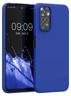 Produktbild von kwmobile Handyhülle für Xiaomi Redmi Note 11 / Note 11S Hülle - TPU Case - Kabelloses Laden - Schutzhülle Cover in Baltik Blau