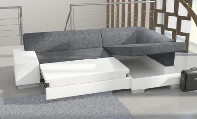 Produktbild von Sofa Wohnlandschaft Wohnzimmer Ecksofa Leder Couch Polster Garnitur Sitz Sofas