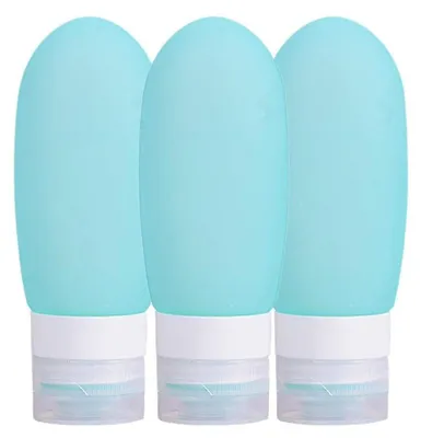 Obrázok produktu pre 60 ml silikónové fľaše na cestovanie – sada 3 kusov