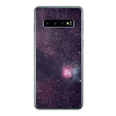 Produktbild von MuchoWow® Handyhülle Schutzhülle Hülle für Samsung Galaxy S10 Universum - Sterne - Rosa - Jungen - Mädchen - Kinder Silikon Softcase Handy Hülle - Handytasche