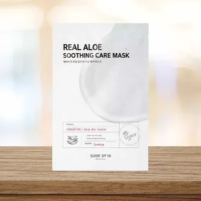 Image de SOME BY MI - Real Aloe Soothing Care Mask - Masque en tissu apaisant à l'Aloe Vera - 20 g