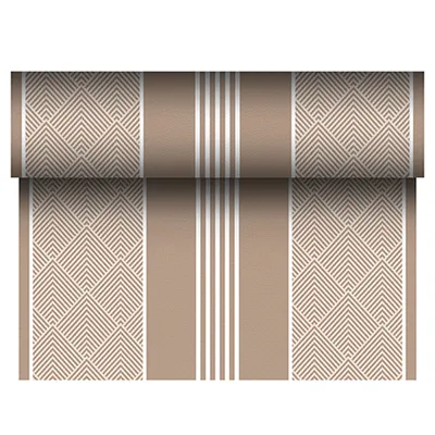 Produktbild von Papstar Tischläufer RC Elegance braun 24m x 24cm 86507