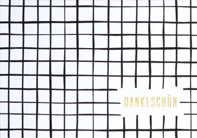 Produktbild von Schwarzweiß Karte "Dankeschön"