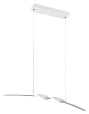 Obrázek produktu pro Závěsné svítidlo LED, kov, bílé, výškově nastavitelné, H 150 cm