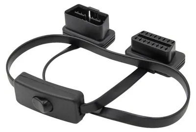 Obrázok produktu pre Predlžovací kábel Auto Techstar®, OBD2, 60 cm, s prepínačom ON/OFF