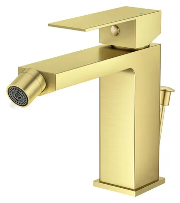 Bidet-Armatur Einhebelmischer Messing Gold verstellbar