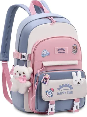 Produktbild von Famanu Schulrucksack für Mädchen - 20 Liter, leicht, wasserabweisend, blau
