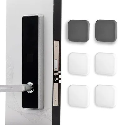 Produktbild von Wandbeschermung 45 x 45 cm - selbstklebende deurstopper - weiß grau