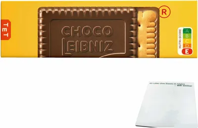 Produktbild von Bahlsen Leibniz Keks Choco Edelherb (125g Packung) + usy Block