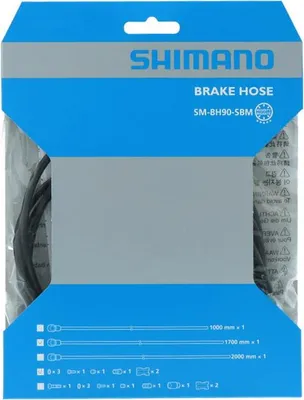 Produktbild von Shimano Bremsleitung XTR Banjo gerade SM-BH90-SBM 1700mm komplett schwarz