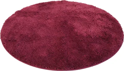 Produktbild von Mikrofaser-Badematte 90 cm rund,  Bordeaux 90cm