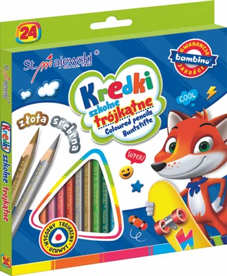 Immagine prodotto di Pastelli triangolari BAMBINO, 24 colori