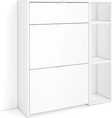 Produktbild von Schuhregal, Schuhschrank, 90x27x102cm, 10 Paar Schuhe, Schuh Organizer, Weiß