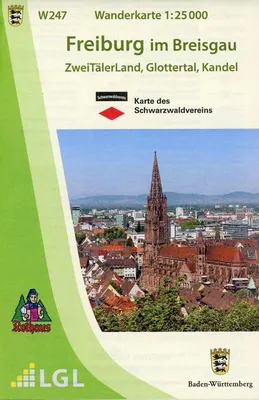Zdjęcie produktu dla Mapa turystyczna 1:25 000 Fryburg Bryzgowijski