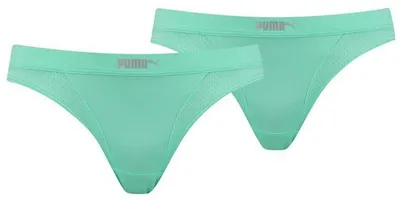 Produktbild von Puma - "907632" Bikinihöschen für Damen(2er-Pack) MR232 (XS) (Grün)