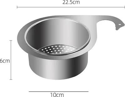 Produktbild von INF Swan Spülbecken-Siebkorb, platzsparendes Design S