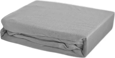 Produktbild von Thermofleece Spannbettlaken 120-130 x 200 cm + 30 cm mit Rundumgummizug - 125 gsm Grau