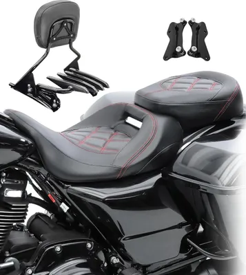 Produktbild von Sitzbank Set für Harley Davidson Touring 14-25 + Sissybar und Gepäcktr