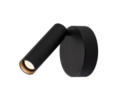 Immagine prodotto di KARPO 30 Spot singolo, lampada da parete e soffitto rotonda nera LED, 3000K