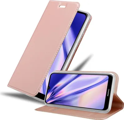 Produktbild von Cadorabo Handyhülle für Huawei Y6S Schutz Hülle in Rosa Cover Etui Book Case Booklet