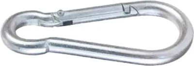 Produktbild von Karabinerhaken verzinkt 3 Stück SB - Pack 100 x 10 mm
