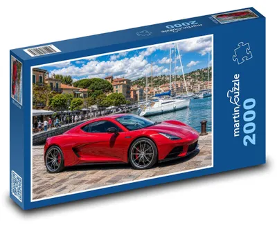 Obrázek produktu pro Puzzle 2000 Sportovní vůz u přístavu - martinpuzzle