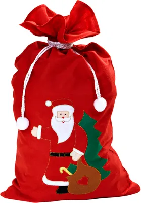 Produktbild von Verzierter Weihnachtsmann Sack 60 x 100 cm - Knecht Rubrecht