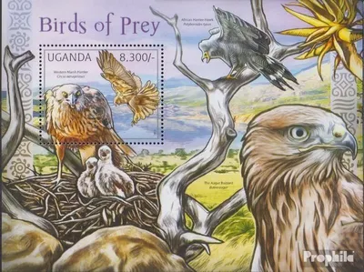 Produktbild von Briefmarken Uganda 2012 Mi Block375 (kompl.Ausg.) postfrisch Greifvögel