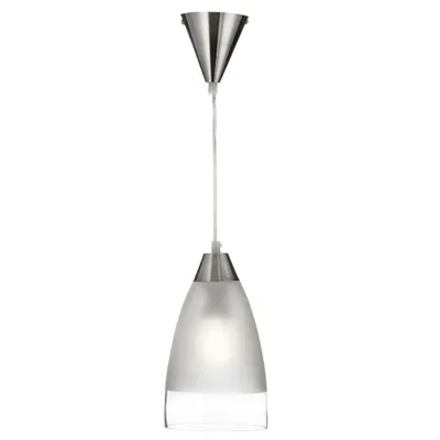 Immagine prodotto di Lampada a sospensione, argento, H 120 cm, PENDENTI IN METALLO E VETRO