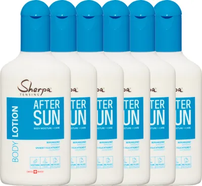 Produktbild von Sherpa Tensing After Sun 6x175ml Körperpflege für lang anhaltende Bräune