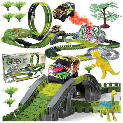 Produktbild von Stator Dino Park Rennstrecke mit Dinosauriern 237 Teile
