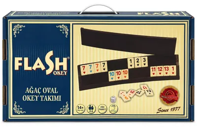 Produktbild von STAR Premium Okey Rummy Set 4 Spieler Buchenholz 104 Steine 2 Joker